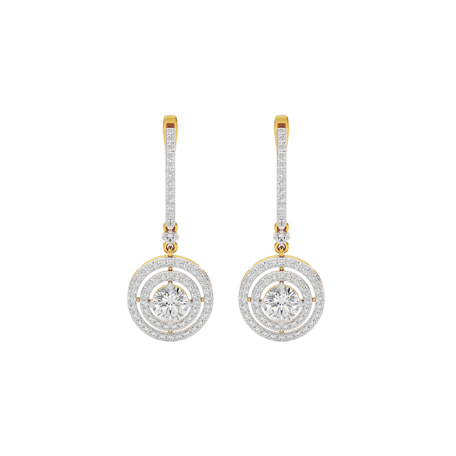 Luxe Chic Diamond Earrings 18 KT / Yellow Gold