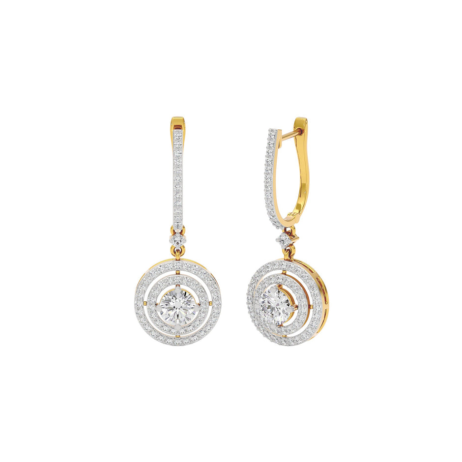 Luxe Chic Diamond Earrings 18 KT / Yellow Gold