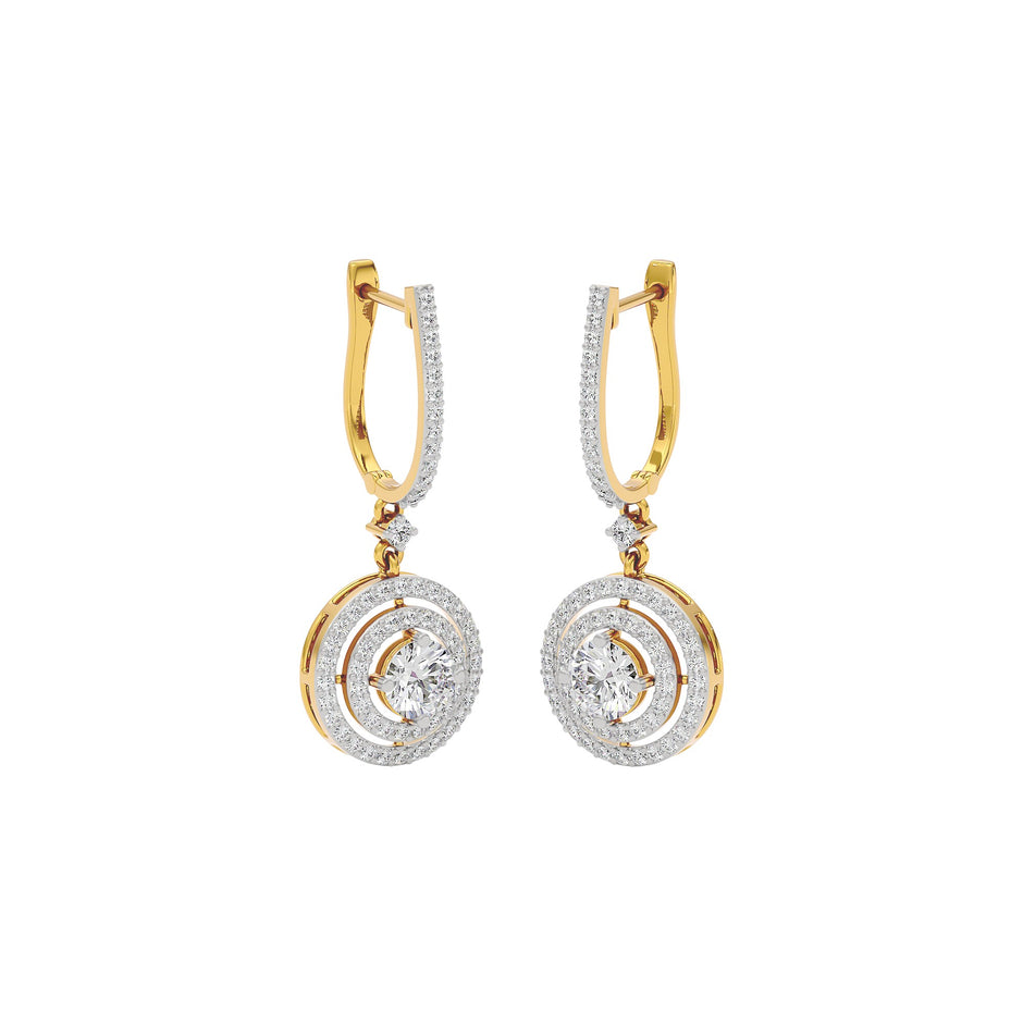 Luxe Chic Diamond Earrings 18 KT / Yellow Gold