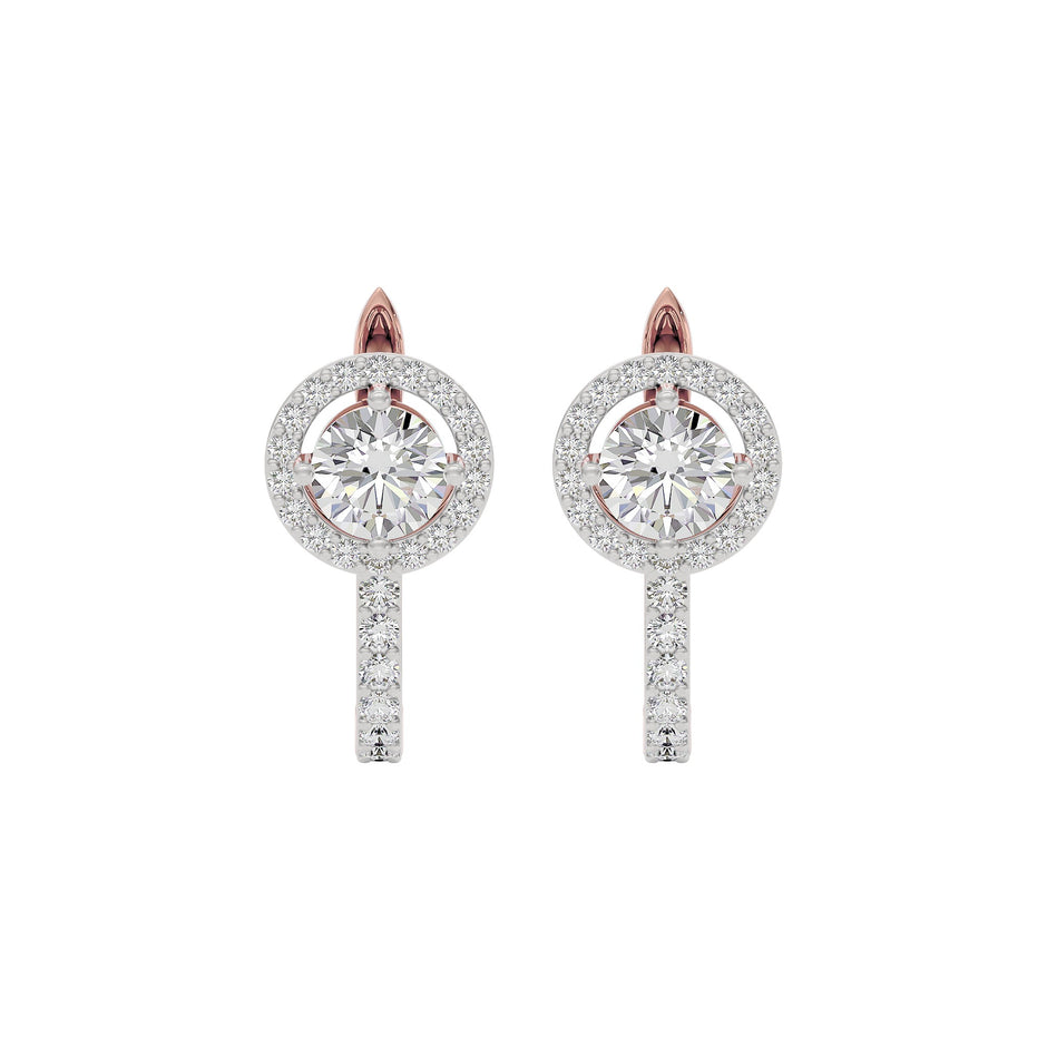 Eclat Eternity Diamond Earrings 18 KT / Rose Gold