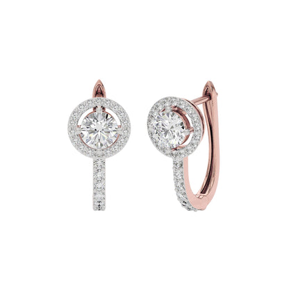 Eclat Eternity Diamond Earrings 18 KT / Rose Gold