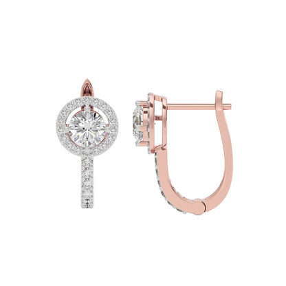 Eclat Eternity Diamond Earrings 18 KT / Rose Gold