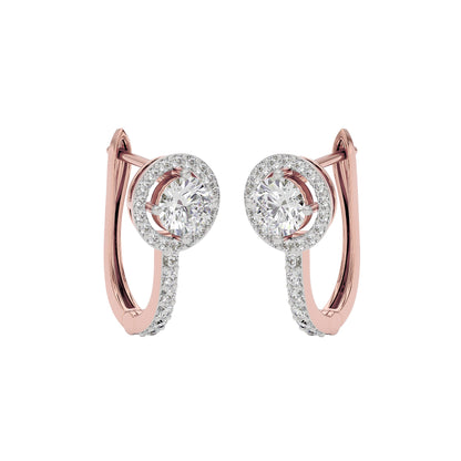 Eclat Eternity Diamond Earrings 18 KT / Rose Gold