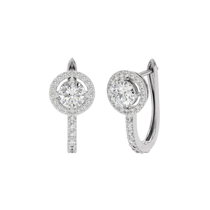 Eclat Eternity Diamond Earrings 18 KT / White Gold