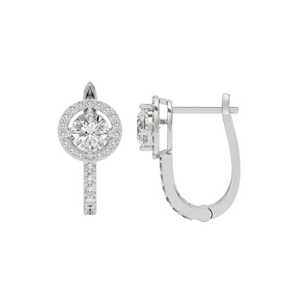 Eclat Eternity Diamond Earrings 18 KT / White Gold