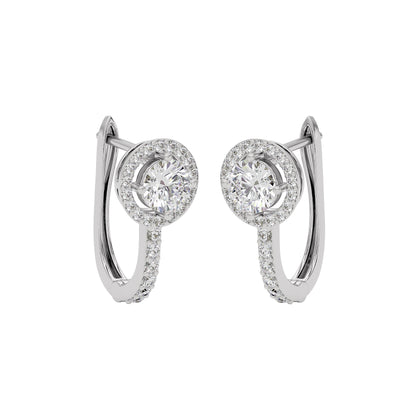 Eclat Eternity Diamond Earrings 18 KT / White Gold