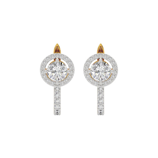 Eclat Eternity Diamond Earrings 18 KT / Yellow Gold