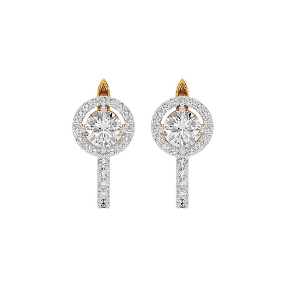 Eclat Eternity Diamond Earrings 18 KT / Yellow Gold