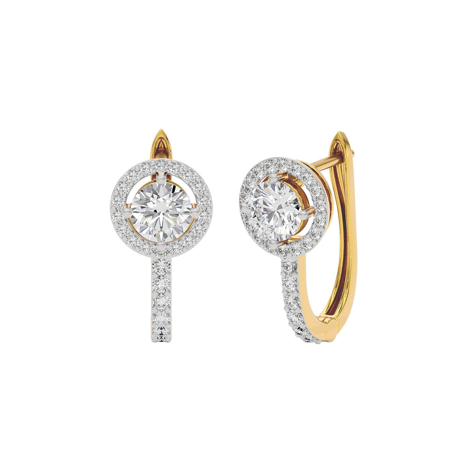 Eclat Eternity Diamond Earrings 18 KT / Yellow Gold