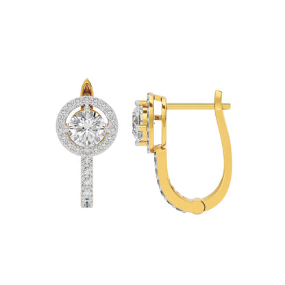 Eclat Eternity Diamond Earrings 18 KT / Yellow Gold