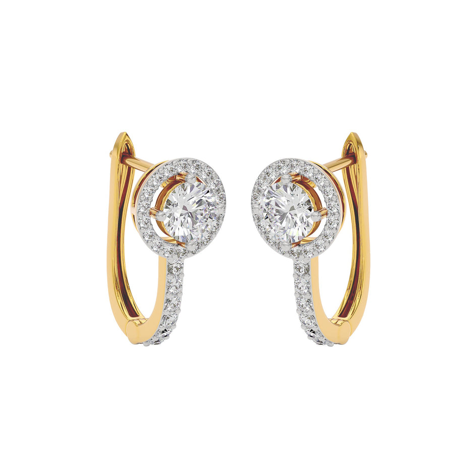 Eclat Eternity Diamond Earrings 18 KT / Yellow Gold