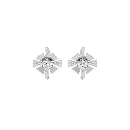 Serene Symphony Diamond Earrings 18 KT / White Gold