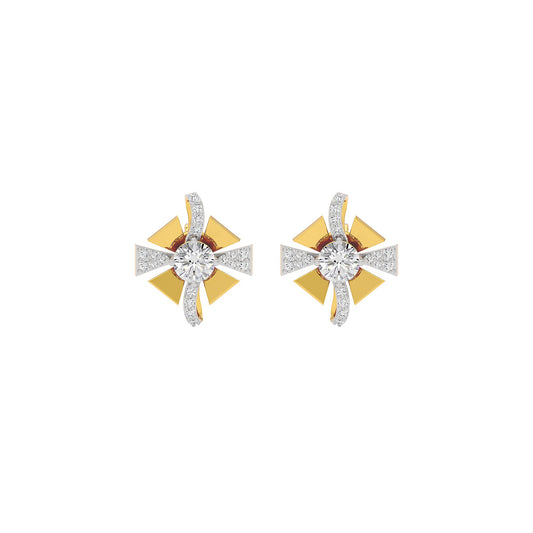Serene Symphony Diamond Earrings 18 KT / Yellow Gold