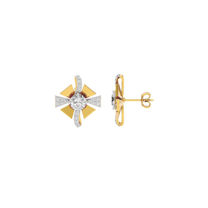 Serene Symphony Diamond Earrings 18 KT / Yellow Gold