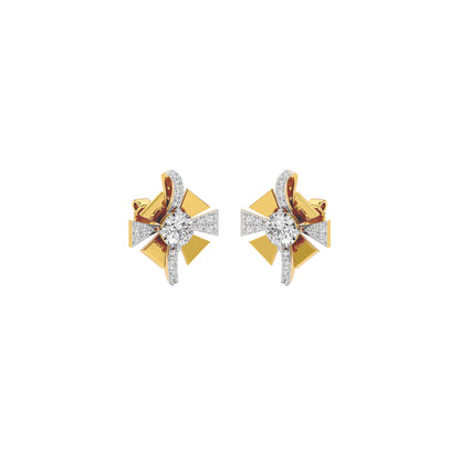 Serene Symphony Diamond Earrings 18 KT / Yellow Gold