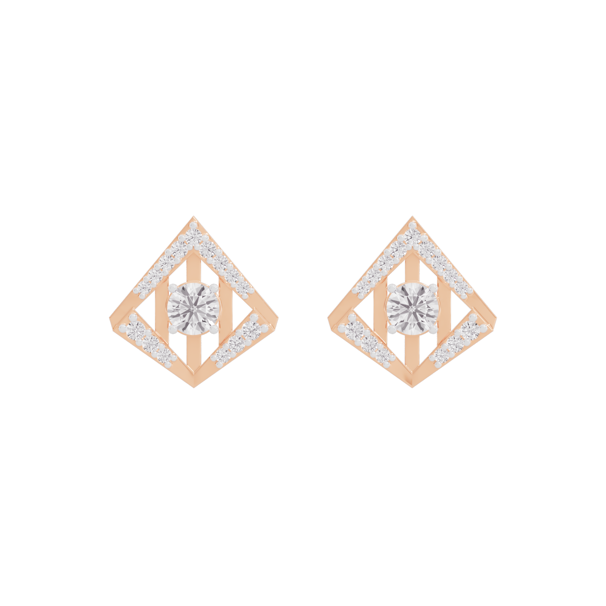 Radiant Regency Diamond Earrings