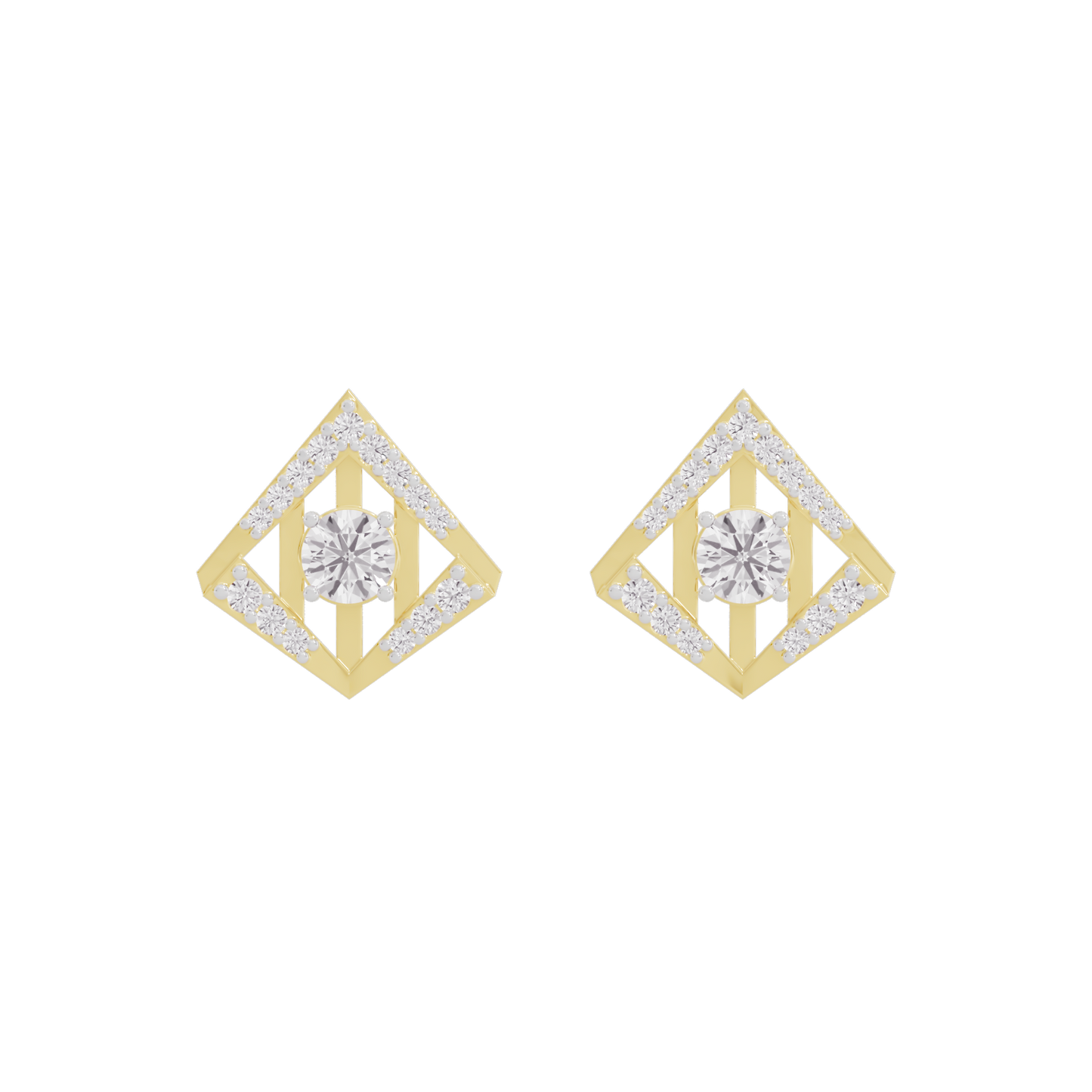 Radiant Regency Diamond Earrings