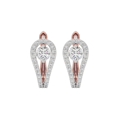 Majestic Melody Diamond Earrings 18 KT / Rose Gold
