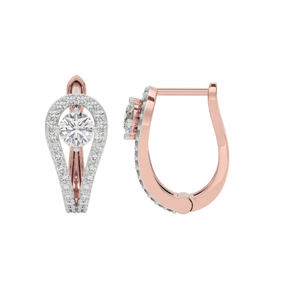 Majestic Melody Diamond Earrings 18 KT / Rose Gold