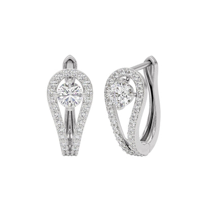 Majestic Melody Diamond Earrings 18 KT / White Gold