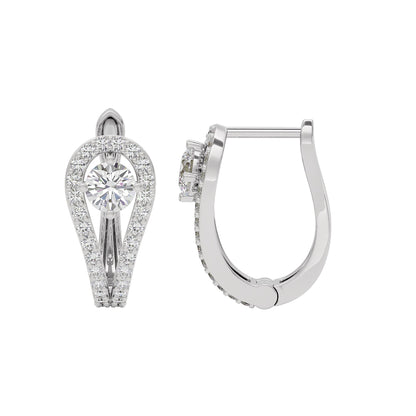 Majestic Melody Diamond Earrings 18 KT / White Gold