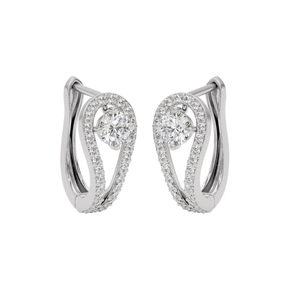 Majestic Melody Diamond Earrings 18 KT / White Gold
