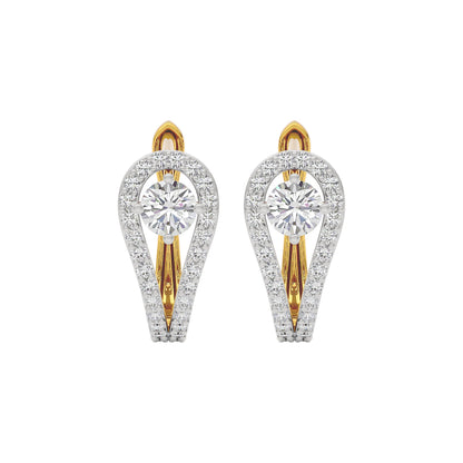 Majestic Melody Diamond Earrings 18 KT / Yellow Gold