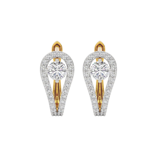 Majestic Melody Diamond Earrings 18 KT / Yellow Gold