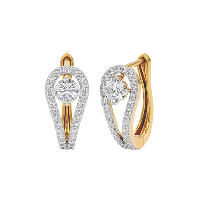 Majestic Melody Diamond Earrings 18 KT / Yellow Gold
