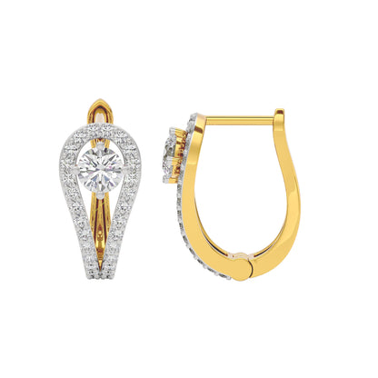 Majestic Melody Diamond Earrings 18 KT / Yellow Gold