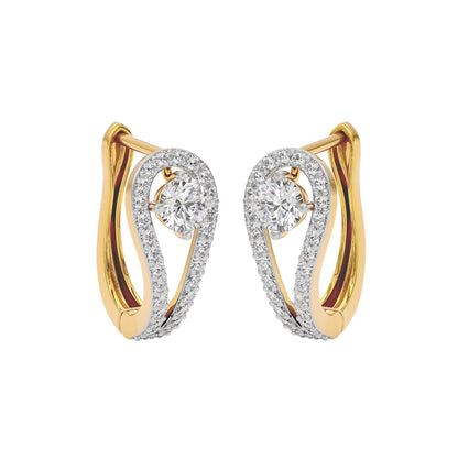 Majestic Melody Diamond Earrings 18 KT / Yellow Gold