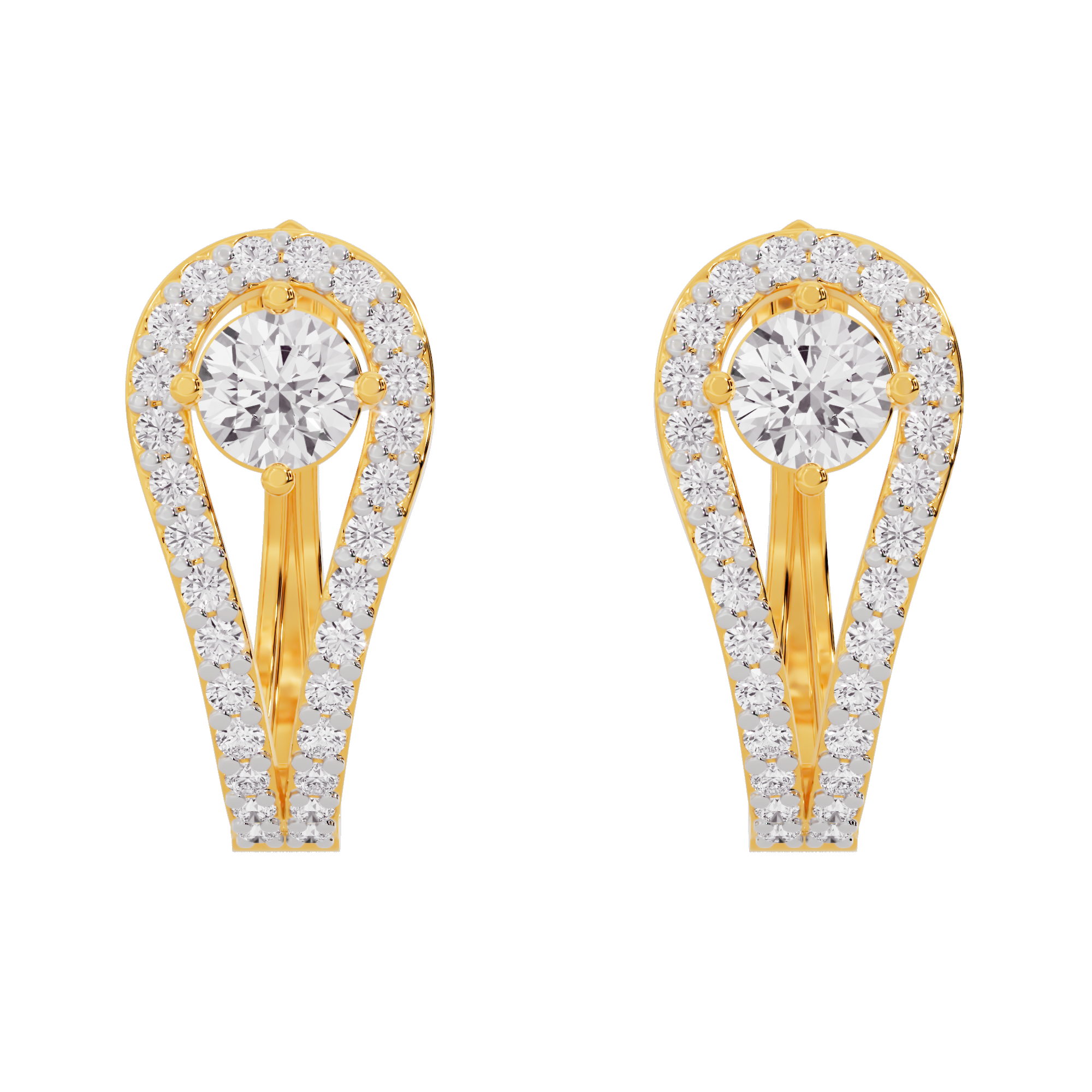 Majestic Melody Diamond Earrings