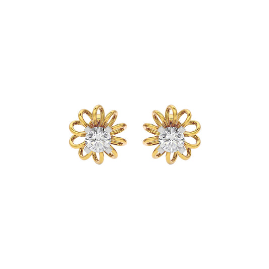 Virtuoso Diamond Earrings 18 KT / Yellow Gold
