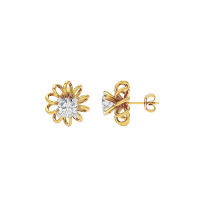 Virtuoso Diamond Earrings 18 KT / Yellow Gold