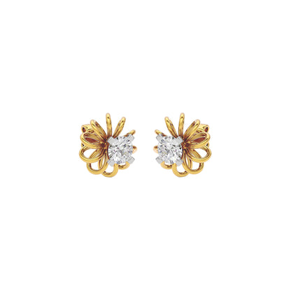 Virtuoso Diamond Earrings 18 KT / Yellow Gold
