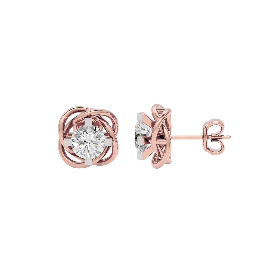 Lustrous Symphony Earrings 18 KT / Rose Gold