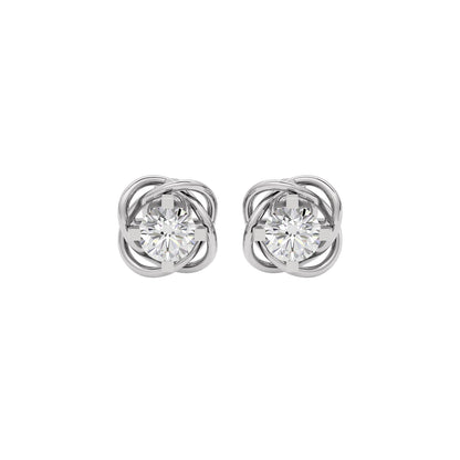 Lustrous Symphony Earrings 18 KT / White Gold