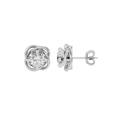 Lustrous Symphony Earrings 18 KT / White Gold