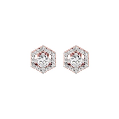 Ethereal Eon Diamond Earrings 18 KT / Rose Gold