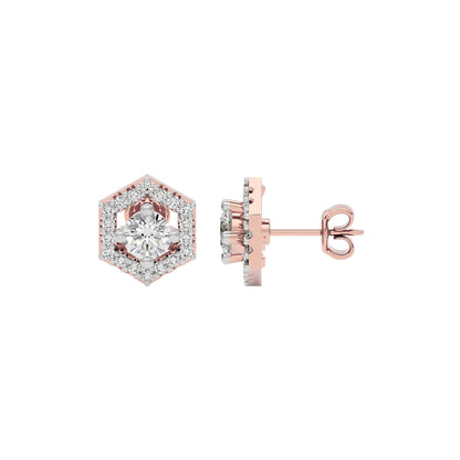 Ethereal Eon Diamond Earrings 18 KT / Rose Gold