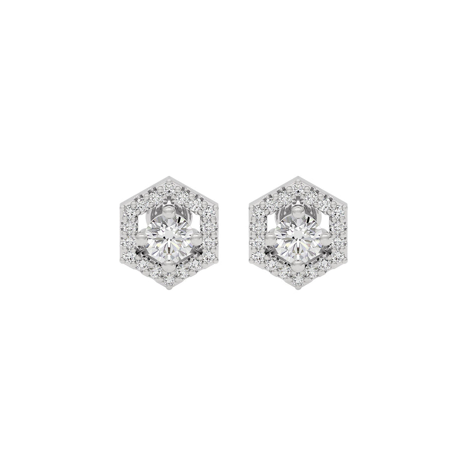 Ethereal Eon Diamond Earrings 18 KT / White Gold