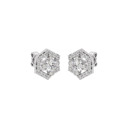 Ethereal Eon Diamond Earrings 18 KT / White Gold