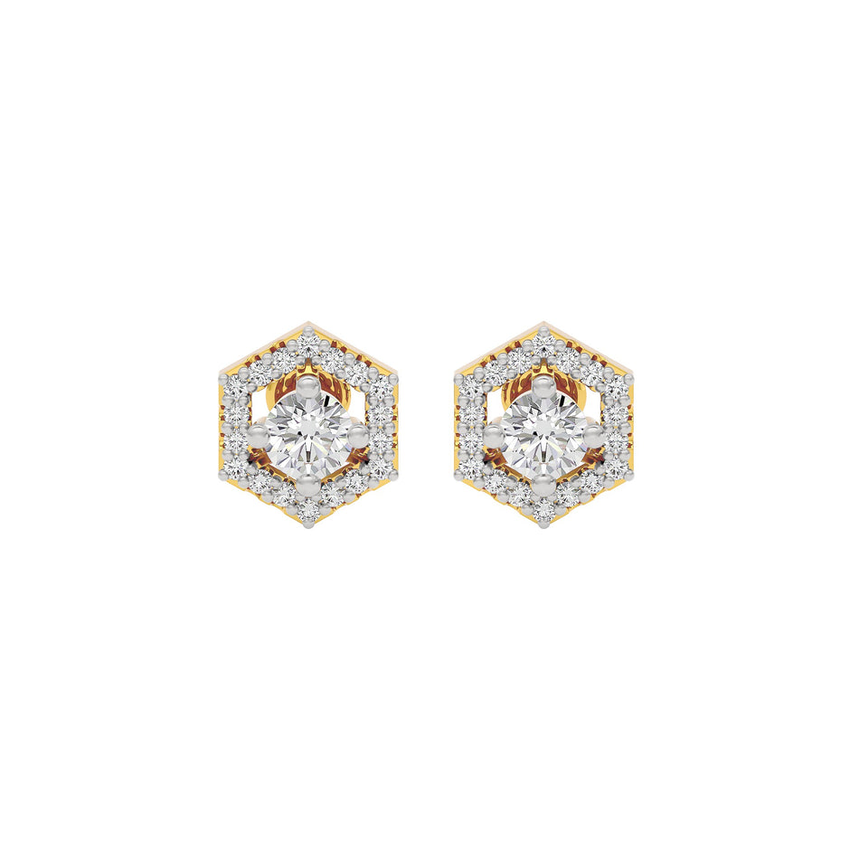 Ethereal Eon Diamond Earrings 18 KT / Yellow Gold