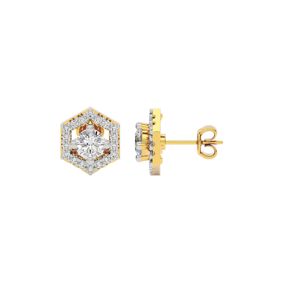 Ethereal Eon Diamond Earrings 18 KT / Yellow Gold