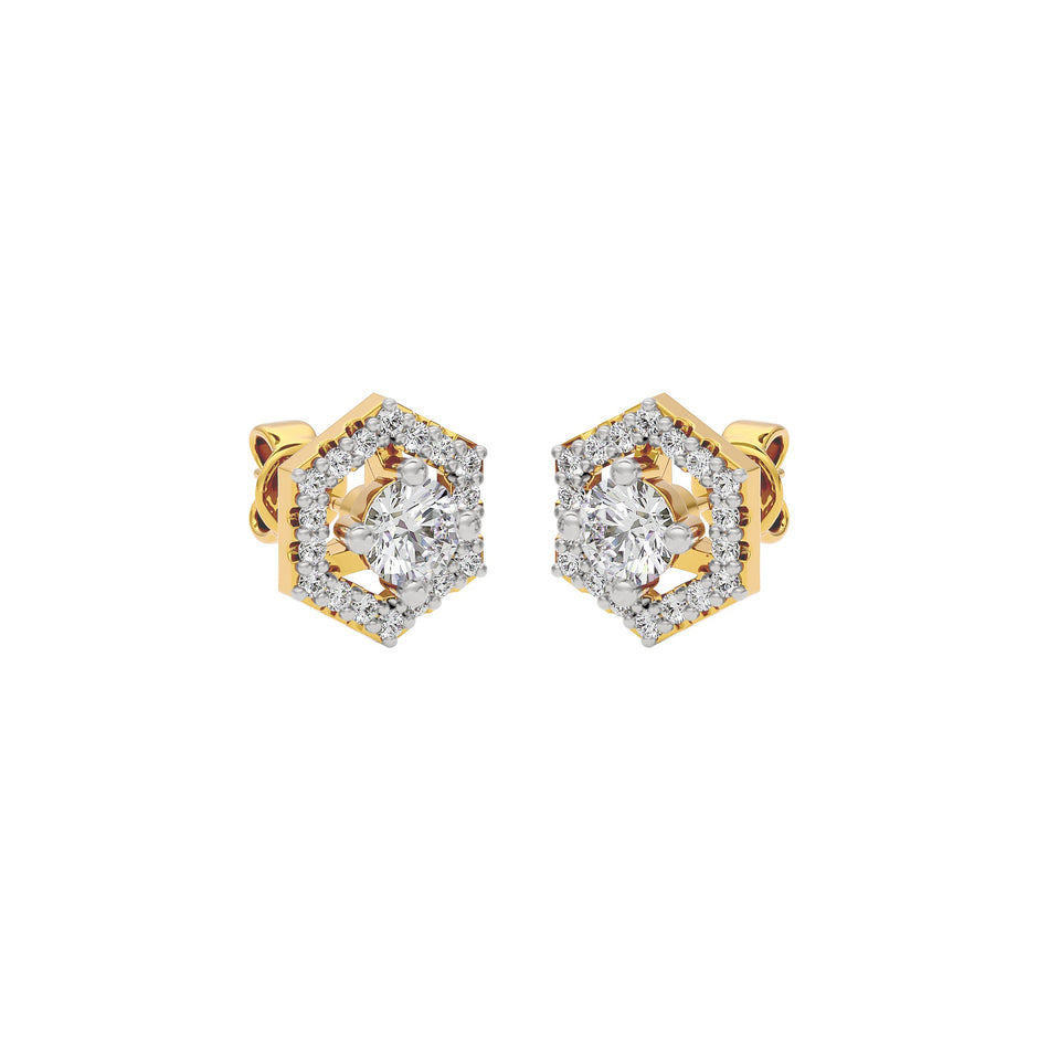 Ethereal Eon Diamond Earrings 18 KT / Yellow Gold