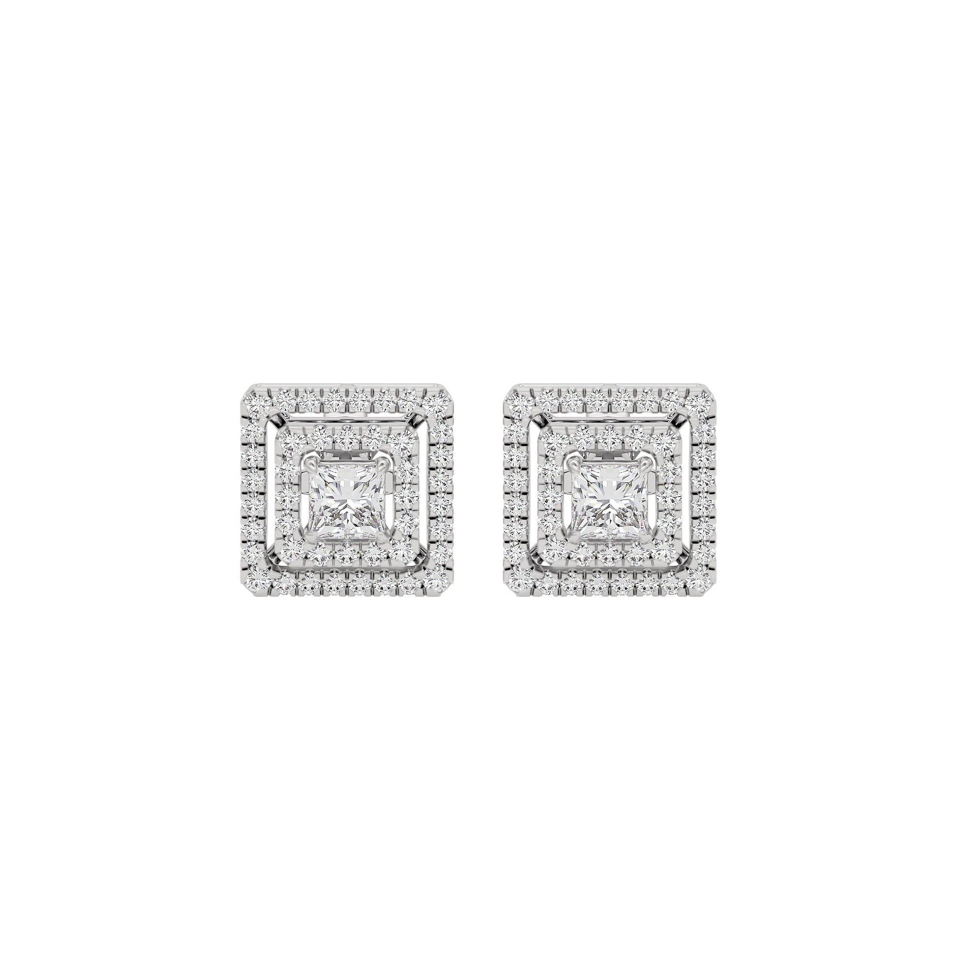 Regency Radiance Diamond Earrings 18 KT / White Gold