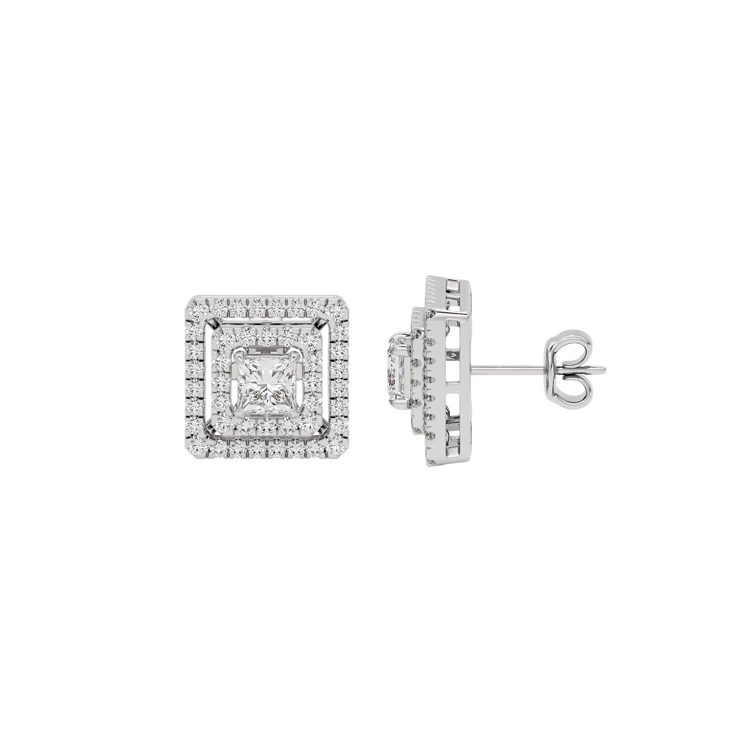 Regency Radiance Diamond Earrings 18 KT / White Gold