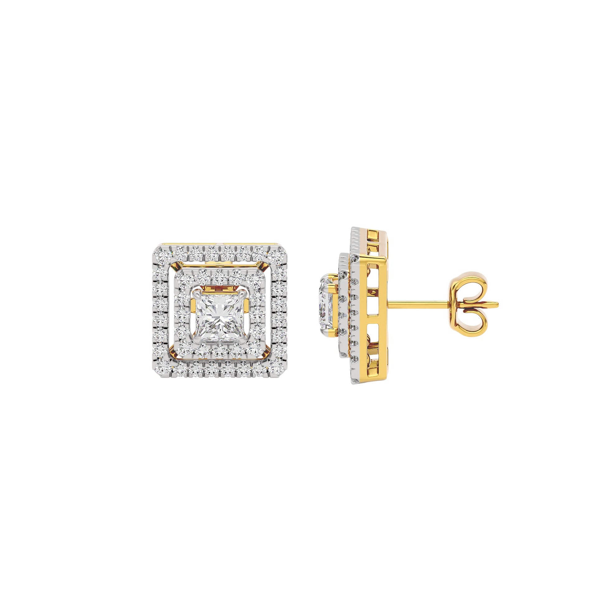 Regency Radiance Diamond Earrings 18 KT / Yellow Gold