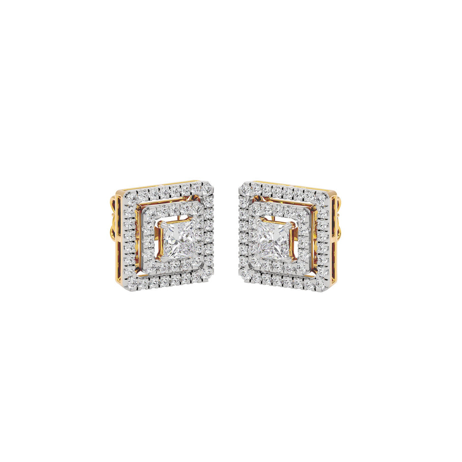 Regency Radiance Diamond Earrings 18 KT / Yellow Gold