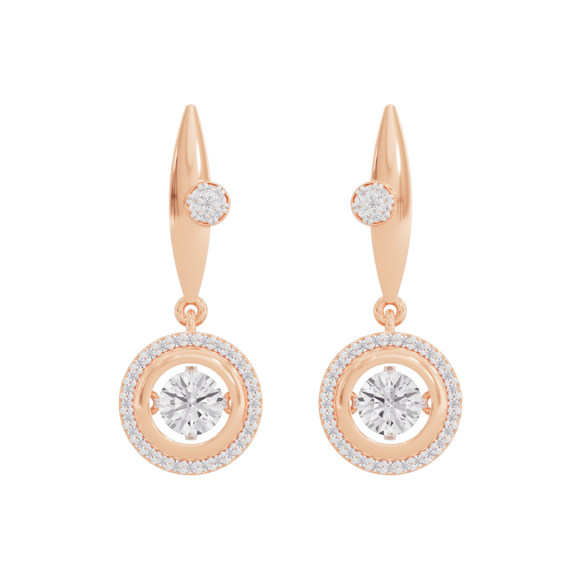 Fusion Charm Diamond Earrings